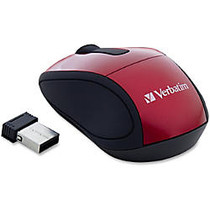 Verbatim Wireless Mini Travel Mouse, Red