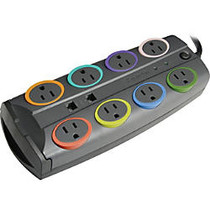 Kensington SmartSockets Color-Coded Eight-Outlet Adapter Model Surge Protector