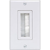 GE Single Brush Wall Plate (White)