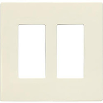 Insteon 2422-235 Screwless Wall Plate - Double Gang, Light Almond