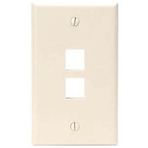 Leviton QuickPort 2 Socket Faceplate