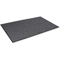 Crown Mats Oxford Elite Loop-Pile Wiper/Scraper Mat - Floor - 60 inch; Length x 36 inch; Width x 0.38 inch; Thickness - Rectangle - Loop-Pile - Olefin - Black, Gray