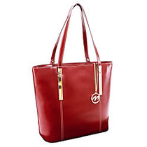 McKleinUSA; Cristina Tote, 14 inch;H x 13 1/2 inch;W x 6 inch;D, Red