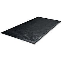 Genuine Joe Clean Step 50% Recycled Scraper Mat, 4' x 6', Black