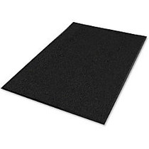 Genuine Joe Platinum Series Walk-Off Indoor Mat, 3' x 5', Black