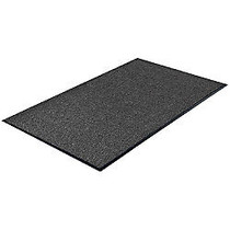 Genuine Joe Silver Series Walk-Off Indoor Mat, 3' x 5', Charcoal