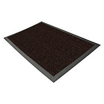 Genuine Joe Ultraguard Indoor Wiper/Scraper Floor Mat, 3' x 5', Chocolate