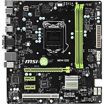 MSI H81M ECO Desktop Motherboard - Intel H81 Chipset - Socket H3 LGA-1150