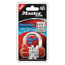 Master Lock; Password Plus&trade; Combination Padlock, Assorted Colors (No Color Choice)