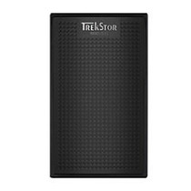 TrekStor; DataStation; Picco 128GB External Solid State Hard Drive With Case, Black