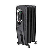 Honeywell; EnergySmart&trade; 1,500-Watt Electric Heater, 15 3/8 inch; x 7 3/8 inch; x 25 7/8 inch;, Black