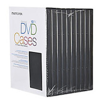 Memorex; DVD Video Cases, Black, Pack Of 10