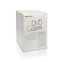 Memorex; DVD Video Slim Storage Cases, Clear, Pack Of 25