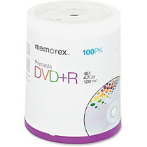 Memorex; Inkjet Printable DVD+R Disc Spindle, Pack Of 100
