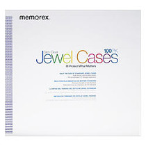 Memorex; Slim CD Jewel Cases, Clear, Pack Of 100