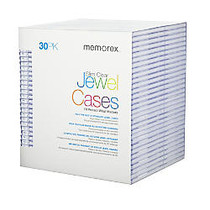 Memorex; Slim CD Jewel Cases, Clear, Pack Of 30