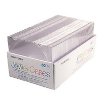 Memorex; Slim CD Jewel Cases, Clear, Pack Of 50