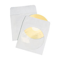 Quality Park CD/DVD Sleeves, 5 inch; x 5 inch;, White, Box Of 250