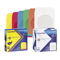 Quality Park; Color CD/DVD Envelopes, Assorted Colors, Box Of 50