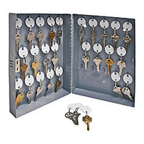 Sparco 28-Key Locking Hook-Style Steel Key Cabinet, 12 inch; x 10 inch; x 3 inch;, Gray