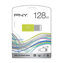 PNY USB 2.0 Flash Drive, 128GB, Multicolor, P-FD128OMC-GE
