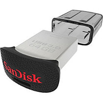 SanDisk Ultra Fit&trade; USB 3.0 Flash Drive, 64GB