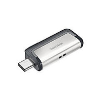 SanDisk; Ultra Dual USB 3.0 Flash Drive, 32GB, Silver/Black