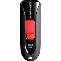 Transcend; JetFlash; 590 USB Flash Drive, 8 GB, Black/Red