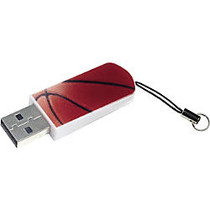 Verbatim 16GB Mini USB Flash Drive, Sports Edition - Basketball