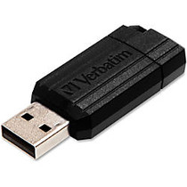 Verbatim; Store 'n' Go&trade; PinStripe USB Drive, 8GB, Black