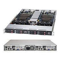 Supermicro SuperServer 1027TR-TFF Barebone System - 1U Rack-mountable - Intel C602J Chipset - 2 Number of Node(s) - Socket R LGA-2011 - 2 x Processor Support - Black