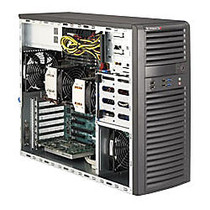 Supermicro SuperWorkstation 7037A-IL Barebone System - 3U Mid-tower - Intel C602 Chipset - Socket B2 LGA-1356 - 2 x Processor Support - Black