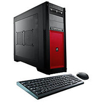 CybertronPC Steel B-1080X Desktop PC, Intel; Core&trade; i7, 16GB Memory, 2TB Hard Drive/240GB Solid State Drive, Windows; 10, Red