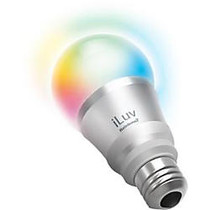 iLuv; Rainbow7; Smartphone-Controlled Dimmable Multicolored LED Light Bulb, 7 Watts