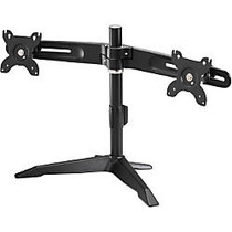 Amer Mounts Stand Based Dual Monitor Mount for two 15 inch;-24 inch; LCD/LED Flat Panel Screens