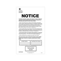 ComplyRight Federal Contractor Posters, English, D.O.T. Federal Highway Construction, 8 1/2 inch; x 14 inch;