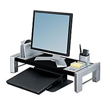 Fellowes; Professional Series Flat Panel Workstation, Black/Silver