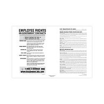 ComplyRight Federal Contractor Posters, English, Walsh-Healey Public/Service Contracts, 11 inch; x 17 inch;