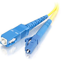 10m LC-SC 9/125 OS1 Simplex Singlemode PVC Fiber Optic Cable - Yellow