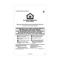 ComplyRight Federal Specialty Posters, Spanish, Federal Fair Housing, 11 inch; x 17 inch;