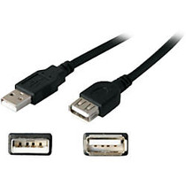 AddOn 1.82m (6.00ft) USB 2.0 (A) Male to Female Black Extension Cable