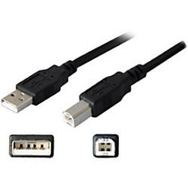 AddOn 1.82m (6.00ft) USB 2.0 (A) Male to USB 2.0 (B) Male Black Cable