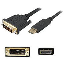 AddOn 10ft DisplayPort 1.2 to DVI-D Dual Link (24+1 pin) Male to Male Black Adapter Cable