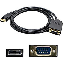 AddOn 5 pack of 1.82m (6.00ft) DisplayPort Male to VGA Male Black Adapter Cable