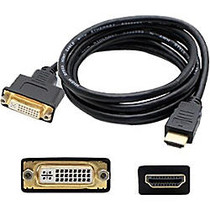 AddOn 6ft HDMI 1.3 to DVI-D Dual Link (24+1 pin) Male to Female Black Adapter Cable