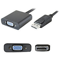 AddOn 8in DisplayPort 1.2 to VGA Male to Female Black Adapter Cable