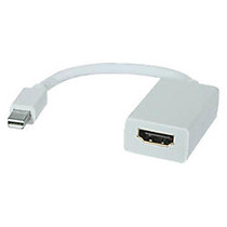 AddOn 8in Mini-DisplayPort 1.1 to HDMI 1.3 Male to Female White Adapter Cable