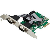 AddOn Dual Open RS-232 Port PCIe x1 Host Bus Adapter with 16550 UART