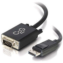 C2G 10ft DisplayPort Male to VGA Male Adapter Cable - Black