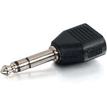 C2G 6.3mm (1/4in) Stereo Male to Dual 3.5mm Stereo Female Adapter